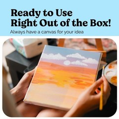 Chalkola 11×14 Canvas for Painting 15 Pack | Blank Canvas Panels for Painting