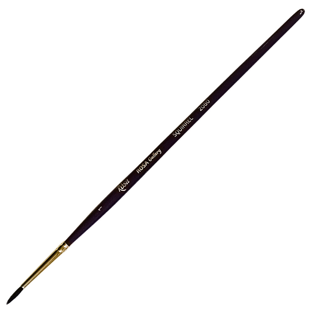 Professional Squirrel Round brush, Artists squirrel brush set ROSA Gallery paint