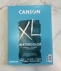 Canson 100510941 XL Series Watercolor Pad, 1 Pack, Multicolor