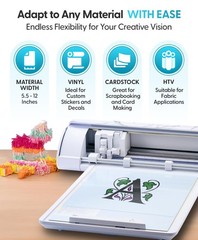 Silhouette Cameo 5 Alpha Smart Cutting Machine Marble CAMEO5a-EXTRAS America