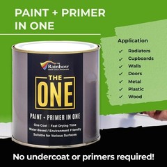 Durable Black Matte Paint Primer 33.8oz – Fast Dry, Water-Based, All Surfaces