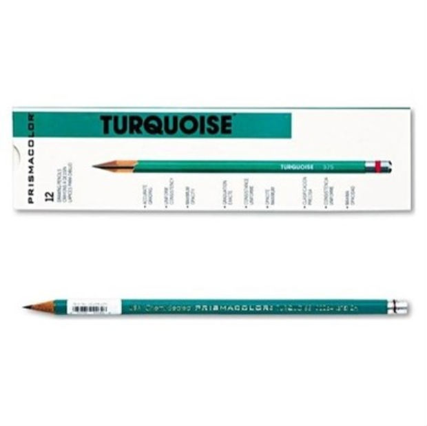 Prismacolor Drawing Pencil 2272 Turquoise 375-6B 12 Count Drawing Pencils