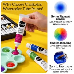 Watercolor Paint Set for Adults & Professional Artists – 36 Watercolor Tubes …