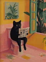 Diamond Art Kits for Adults,5D cat Diamond Painting DIY Vintage Boho Diamond Art