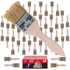 48 Pack – 2″ Chip Paint Brushes Stain Glue Adhesive Touchup – 2 Inch Lot of 48