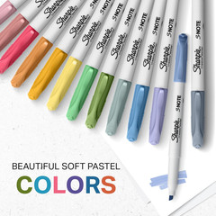 S-Note Creative Markers, Pastel Highlighters, Art Marker Set, Assorted Colors, C