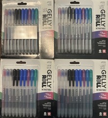 Gelly Roll Retractable Gel Pens Fan Faves Metallic Stardust Classic Lot- 94 Pens