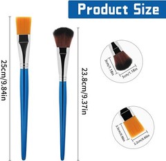 6Pcs Mop Brush for Acrylic Painting, 1 Inch Oval Blending Paint Brushes for Acry