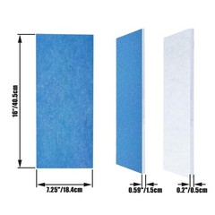KOUTIANWU 8PCS Air Filter Set Compatible with Airbrush Spray Booth Blue