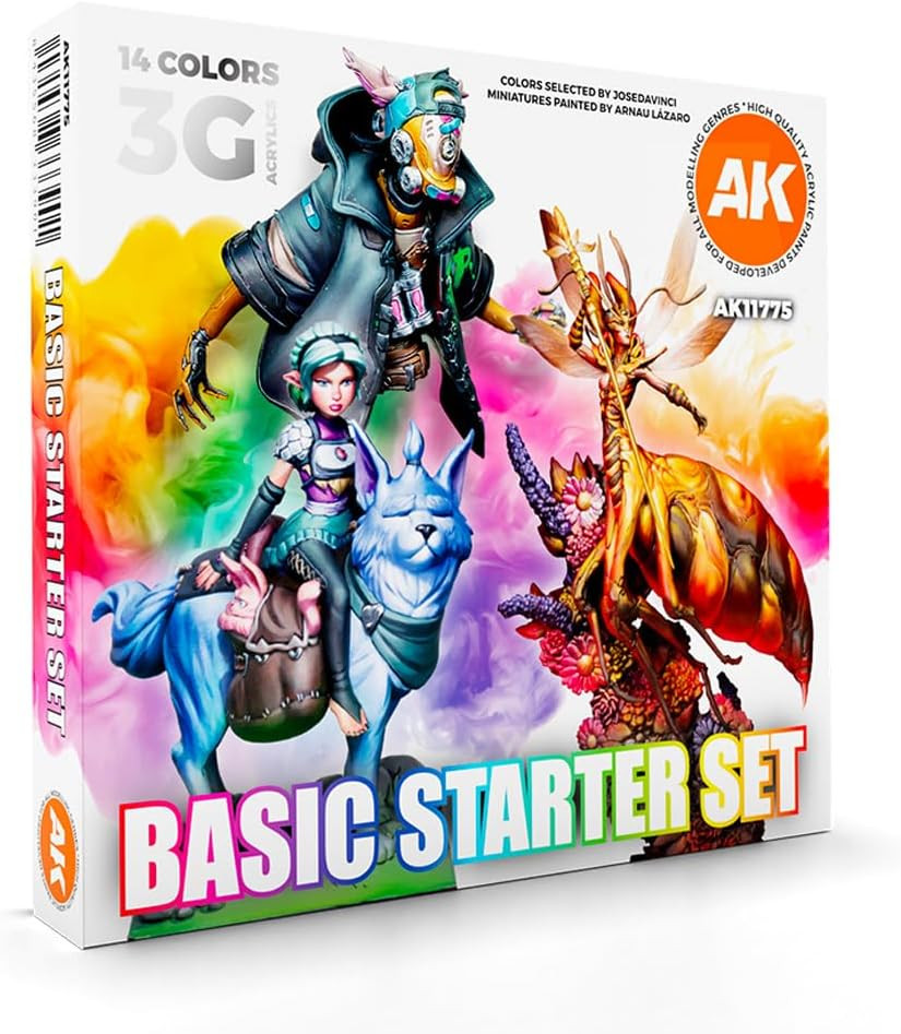 AK Interactive 14 Selected Colors Basic Starter Paint Set