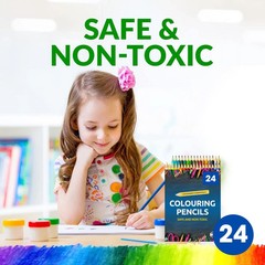 24-48pk Premium Professional Colouring Pencils Set Colours Artist Kids Adults