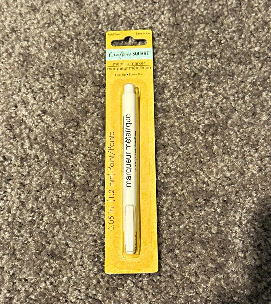 Crafter’s Square Metallic Marker Silver Fine Tip 0.05 in (1.2 mm)