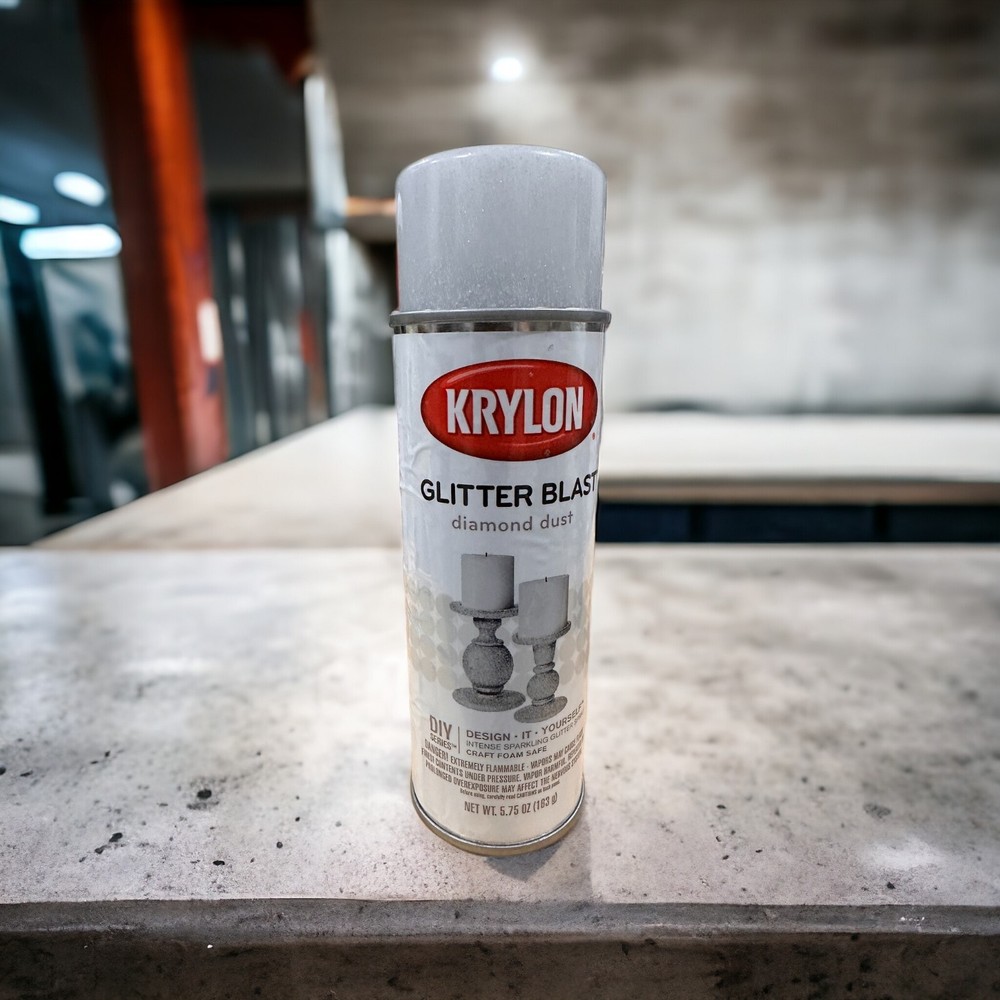 Krylon K03804A00 Glitter Blast Spray Paint Craft Projects Diamond Dust, 5.75 oz