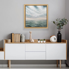 Maple Floating Frame 18″x24″ for Canvas & Artwork – Thin Style, 1.5″ Depth