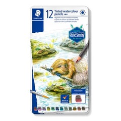 Staedtler Water-Soluble Tinted Graphite Pencils, Office Product