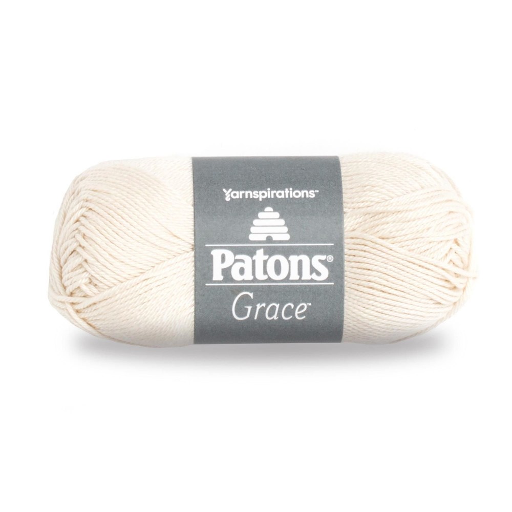 Patons 24606262008 Grace Yarn, 1.75 oz, Natural, 1 Ball