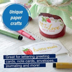 6 PCS Pitt Artist Calligraphy Pen Set Multi Colored Felt Tip Pens for Lettering