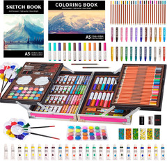 Art Set, 139 Pack Painting Drawing Art Supplies Kit with 2 Sketch Pads, Double L
