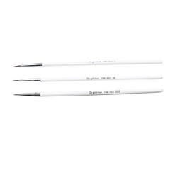 3X Miniature Paint Brush Set Professional Sable Hair Fine Detail Art Nail B