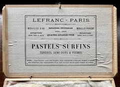 Antique Artists Lefranc Paris “Superfine Pastels” Wooden Box Set Colours 🖍️