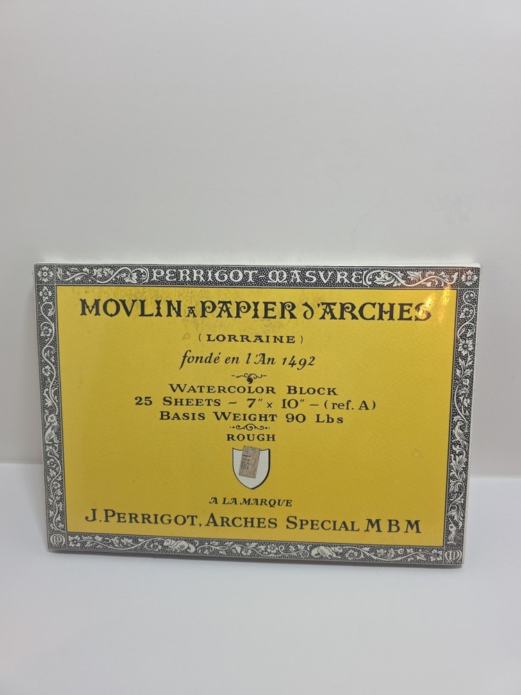 J. Perrigot, Arches Movlin- Papier J Arches 25 Sheets 7″ X10″ Perrigot- Masvre