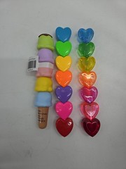 (Set Of 3) 17 Piece Ice Cream & Hearts Highlighter Markers Set 7″-8.25″