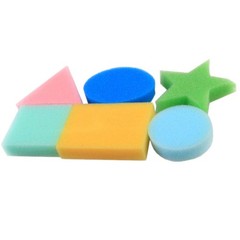 Geometric Shape Painting Sponges Stamper DIY Art Craft Kids 18 PCS Set
