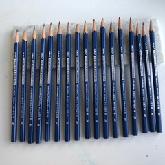 50 VINTAGE SEMI-HEX DRAWING SKETCHING PENCILS NO.497 GENERAL PENCIL (2H, B, 4B)