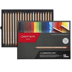 CREATIVE ART MATERIALS Caran D’ache Luminance Colored Pencil Set of 20 (6901.720