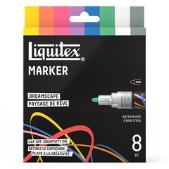Liquitex Acrylic Paint Markers Set 8pc Dreamscape Colors 2mm Nibs Art Supplies