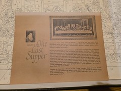 Vintage Craft Master Paint by Number Da Vinci The Last Supper In Original Box