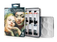 QoR Ali Cavanaugh Portrait Colors Set by GOLDEN, 6 x 5 ml tubes