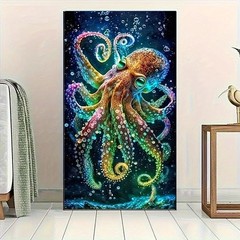 Large Octopus Diamond paiting Kits for Adults, 15.7×27.5 Inch, YT-T9CE-CY3Q