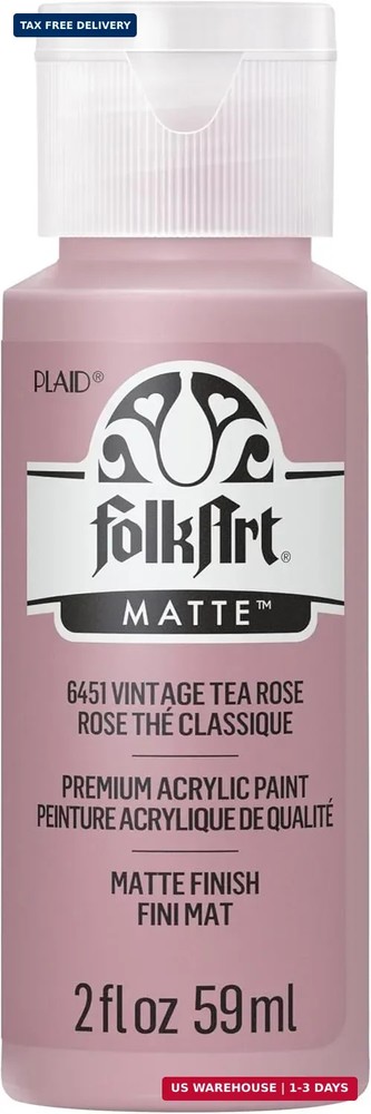 FolkArt Acrylic Paint in Assorted Colors (2 oz), , Vintage Tea Rose