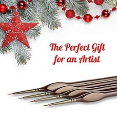 Micro Paint Brush Detail Set – Ultra Fine Tip Thin Paintbrush Assorted Styles