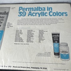 VTG 1982 Weber Permalba Artists’ ACRYLIC Color Paints Multiple Colors 2.25 Fl Oz