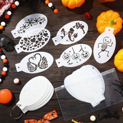 Fulmoon 72 Pcs Face Paint Stencils Reusable Face Painting Stencils Body Paint…