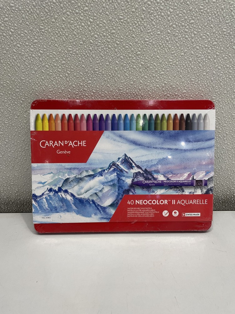 Caran d’Ache Neocolor II Water Soluble Wax Pastels Assorted 40 Piece