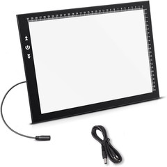 A3 Artist Tracing Light Box Copy Table, 12V1A Adapter Power Dimmerable 6000