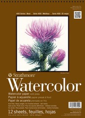 Strathmore 9×12 Cold Press Watercolor Paper Natural White 10 Sheets