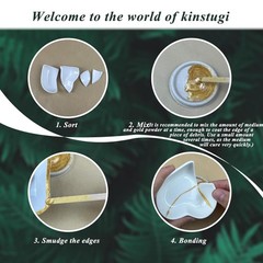 KINTSUGI Kit Repair Beginner Full Set Tableware Lacquer using natural material