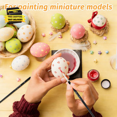 30 Pcs Miniature Detail Paint Brush Set, 3Rd Generation Tiny Liner Brushes, 3 Si