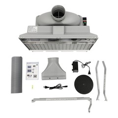 Airbrush Spray Booth Dual-filter Portable Hobby Airbrush Paint Spray Booth W/led