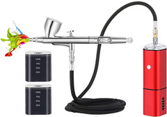Cordless Rechargeable Airbrush Kit with Compressor for Art and Makeup