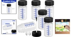 Durable 6-Piece 2Oz Paint Repair Bottles with Brushes for Precision Application