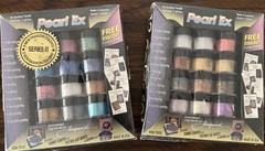 2 Vintage Jacquard Pearl Ex Powdered Pigments Sets 24 Colors NEW Sealed USA