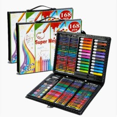 168pc Art Drawing Set Kit For Kids Childrens Teens Adults Supplies Paint Pencil