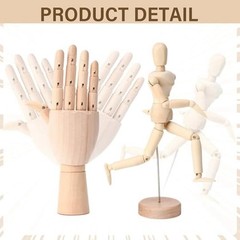 6Pack Artist Wooden Mannequin,4.5/5.5/8/12Inch Drawing Figure Model Wooden2509