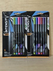 2-BIC INTENSITY 0.4MM POINT FINE LINE ASSORTED COLORED FINELINER FELT PENS