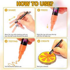 72 Colors Acrylic Paint Pens Paint Markers, Extra Fine Tip Point Acrylic Pain…